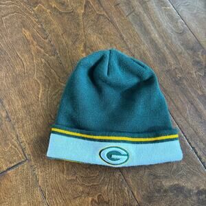 NFL Green Bay Packers Beanie Hat Winter Green White One Size Mens Womens